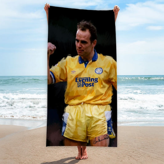 Lee Buccilli - Mel Sterland - Beach Towel - 150cm x 75cm collectible from https://britishmade.gifts/