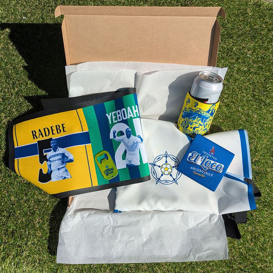Leeds Football Mystery Gift Box | Retro Man Cave Set collectible from https://britishmade.gifts/