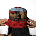 Lest We Forget Bucket Hat, close-up detail