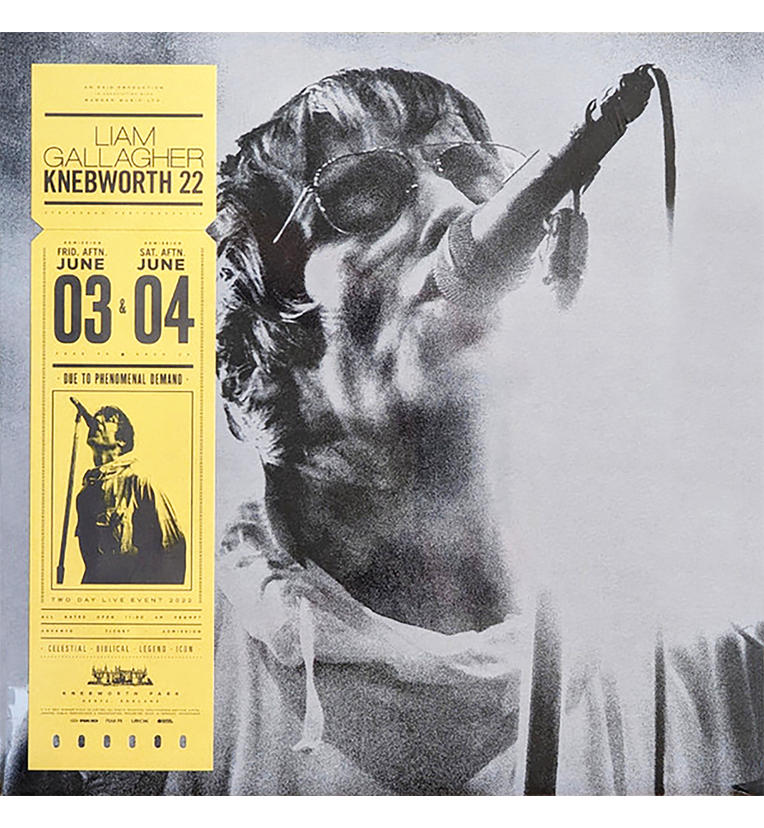 Liam Gallagher – Knebworth 22 (Limited Edition Double-LP on Yellow Vinyl), side angle