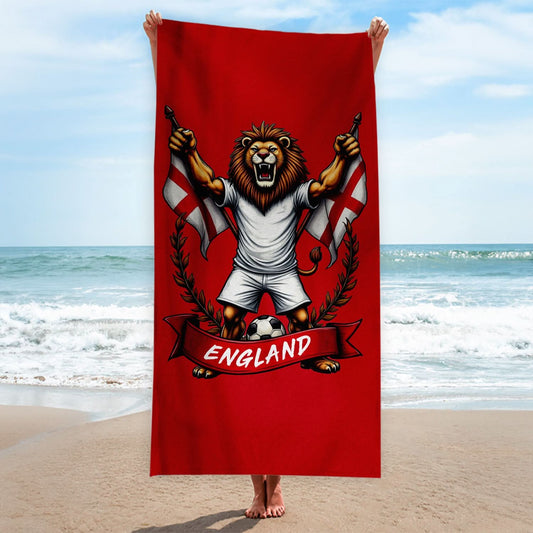 England - Lion Celebration - Beach Towel collectible from https://britishmade.gifts/