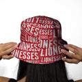 Lionesses All Over Supporters Bucket Hat, close-up detail