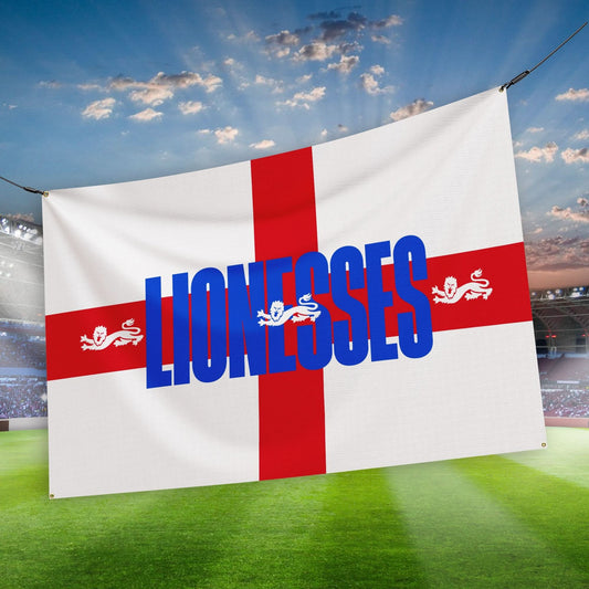 England Lionesses - St George's Flag - 3 Sizes! collectible from https://britishmade.gifts/