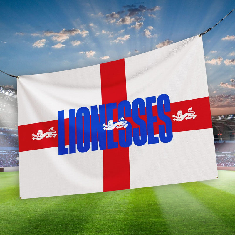 England Lionesses - St George's Flag - 3 Sizes! collectible from https://britishmade.gifts/