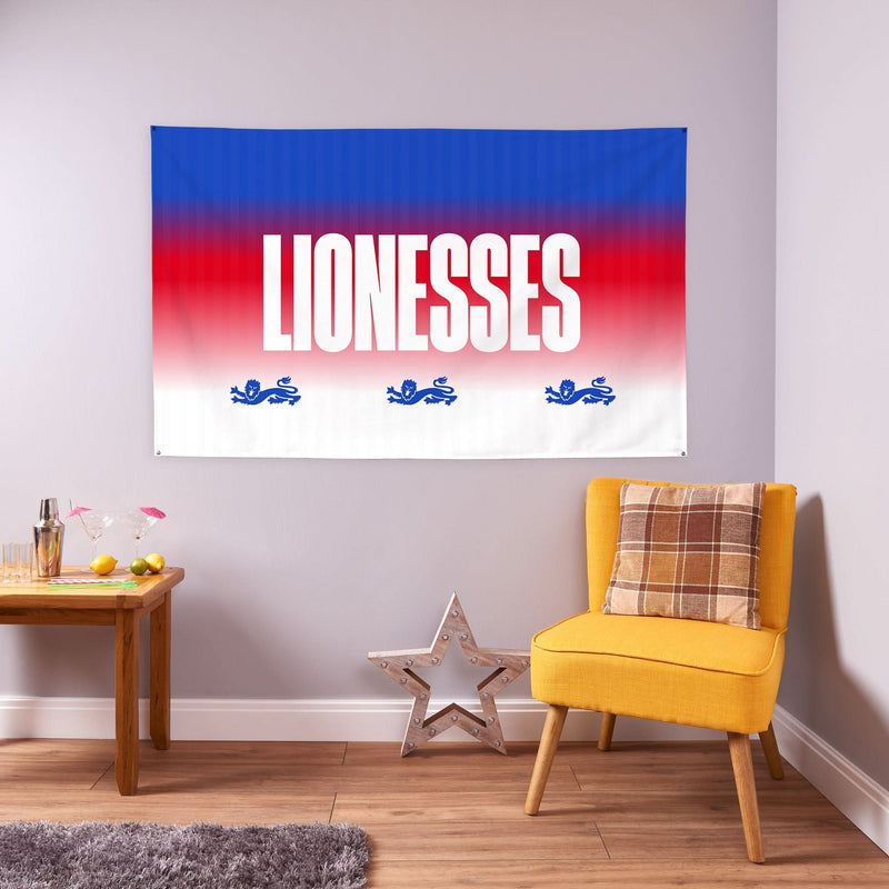 England Lionesses - Banner - 3 Sizes!, side angle