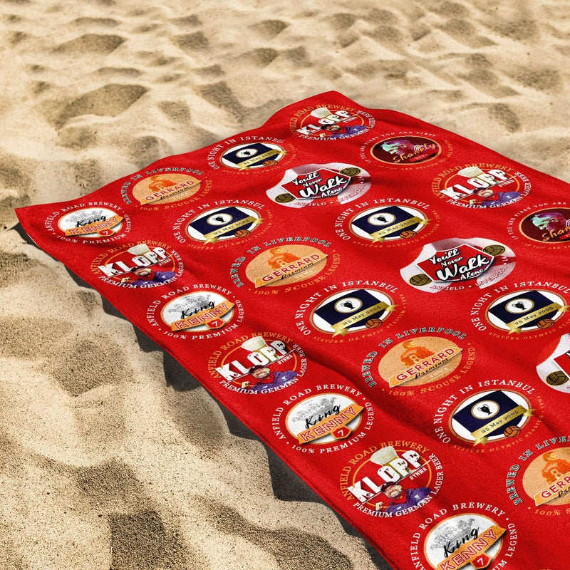 Liverpool - Football Legends - Microfibre Beach Towel - 150cm x 75cm collectible from Liverpool FC https://britishmade.gifts/