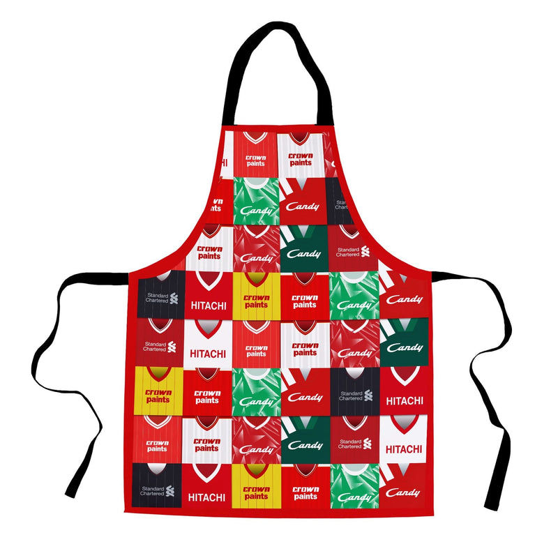 Liverpool - Kit Montage - Water-Resistant Adults Apron collectible from Liverpool FC https://britishmade.gifts/