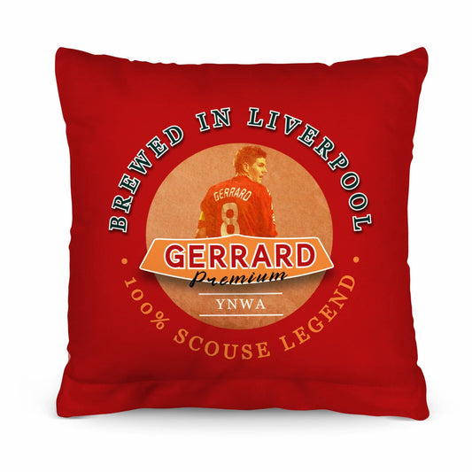 Liverpool Gerrard - Football Legends - Cushion 10 collectible from Liverpool FC https://britishmade.gifts/