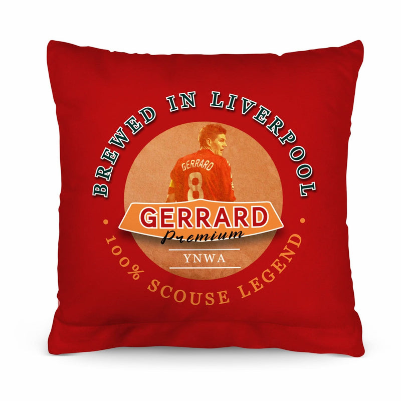 Liverpool Gerrard - Football Legends - Cushion 10 collectible from Liverpool FC https://britishmade.gifts/