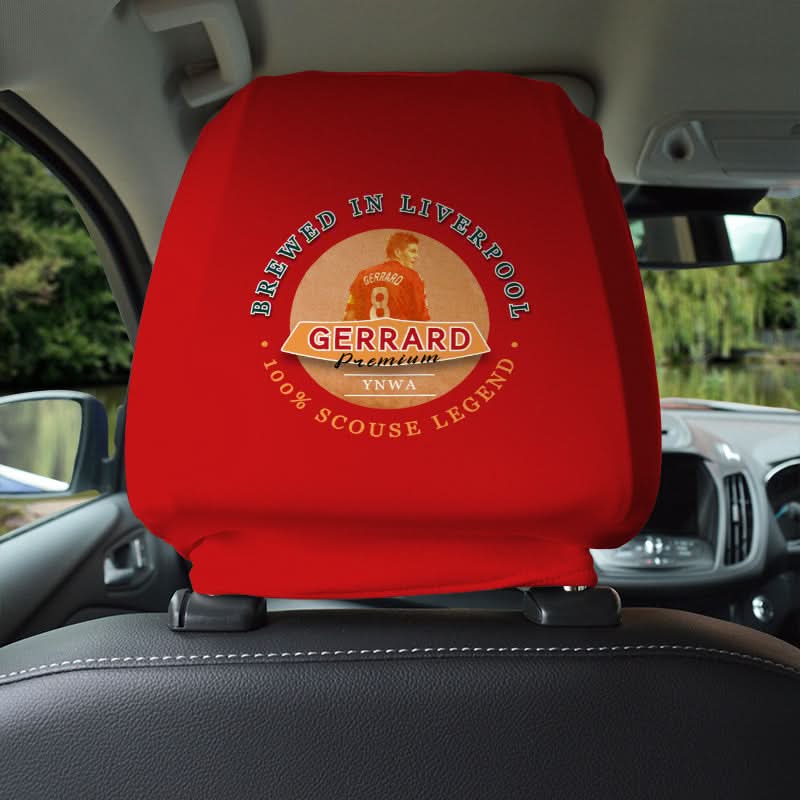 Liverpool Gerrard - Football Legends - Headrest Cover collectible from Liverpool FC https://britishmade.gifts/