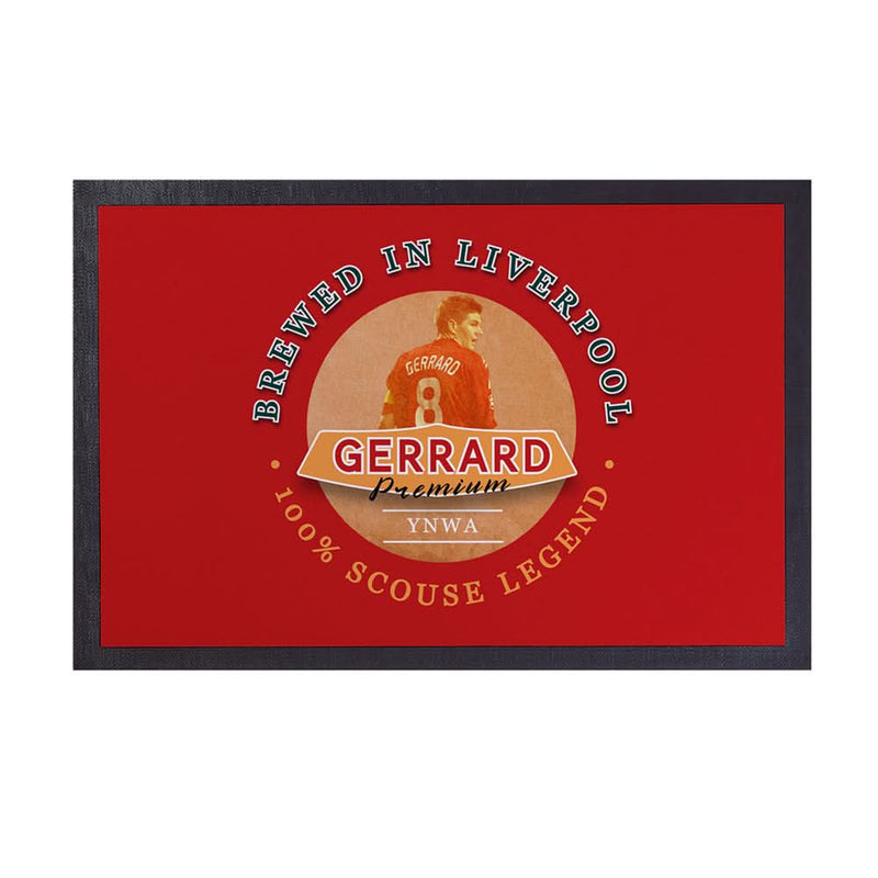 Liverpool Gerrard - Football Legends - Door Mat -60cm X 40cm collectible from Liverpool FC https://britishmade.gifts/