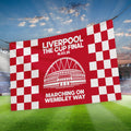 Liverpool Cup Final - Banner - Chequered - Two Sizes