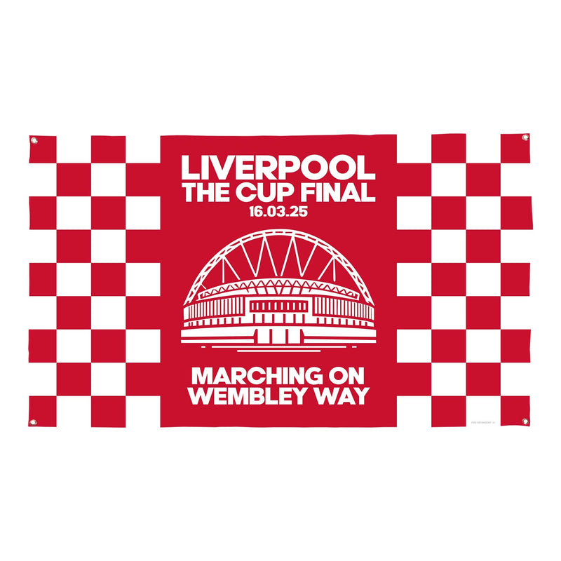 Liverpool Cup Final - Banner - Chequered - Two Sizes