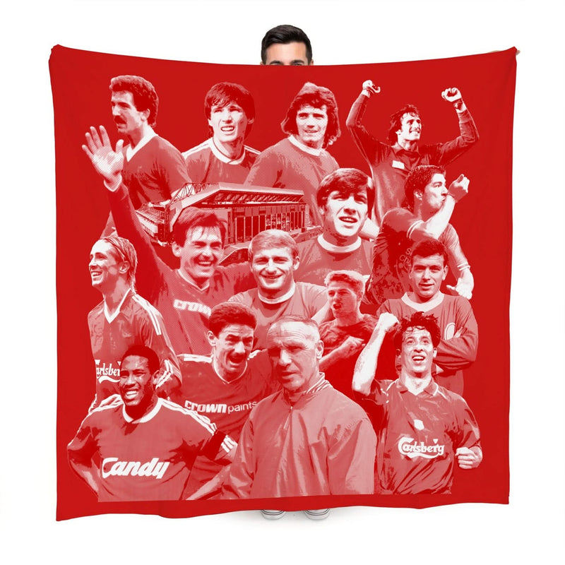 Liverpool Montage - Fleece 150cm X 150cm collectible from Liverpool FC https://britishmade.gifts/