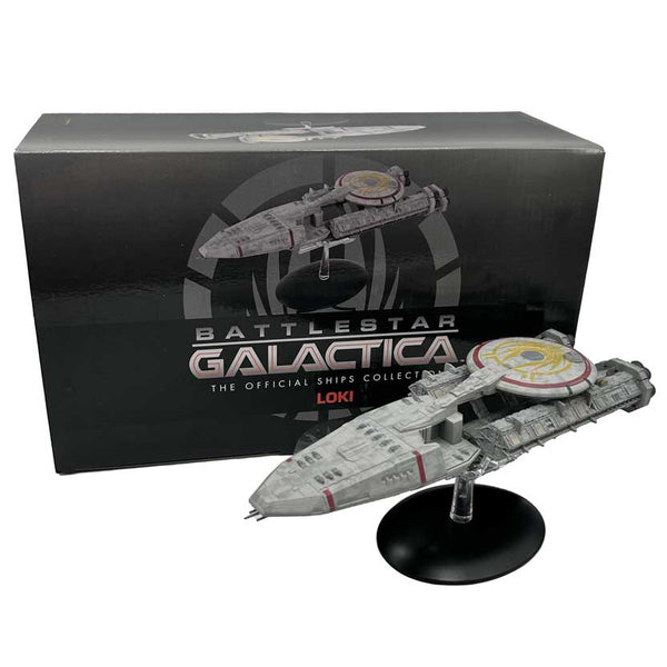 Loki (Blood & Chrome) Diecast Model Ship (Battlestar Galactica The Official Ships Collection Eaglemoss), rear view