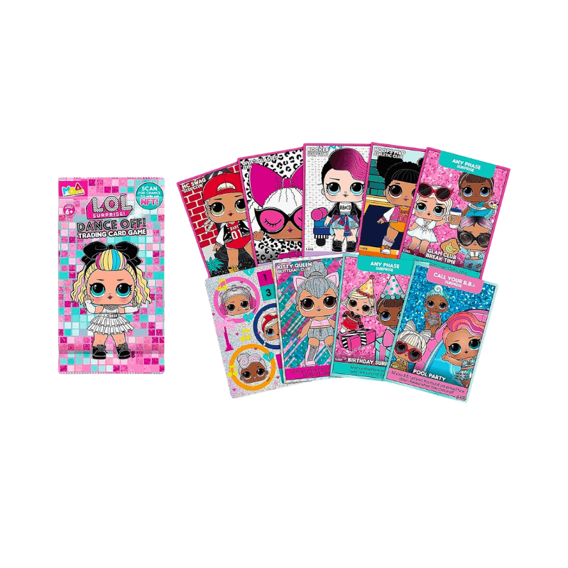 Lol Surprise Dance Off Trading Cards, rear view