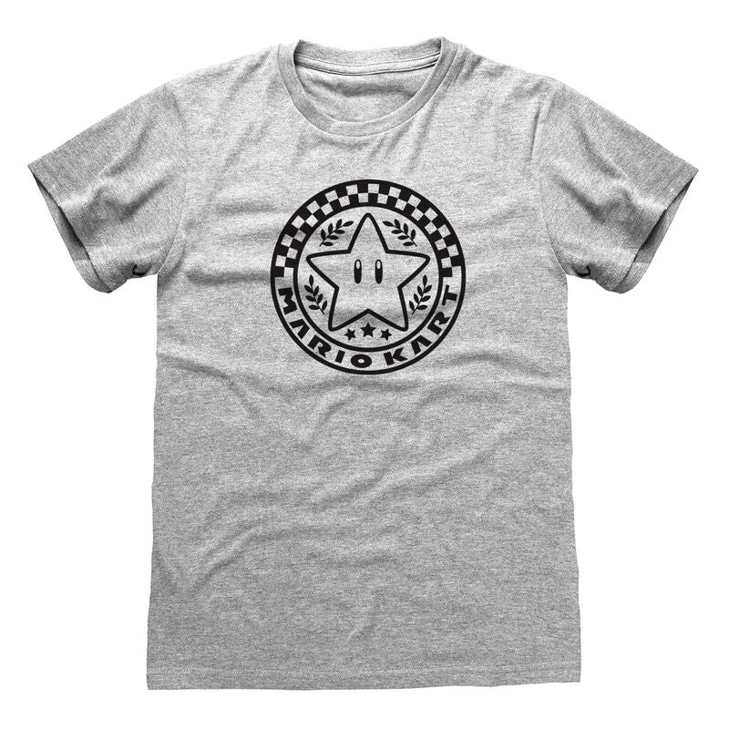 Nintendo Super Mario Kart - Emblem - T-Shirt Grey