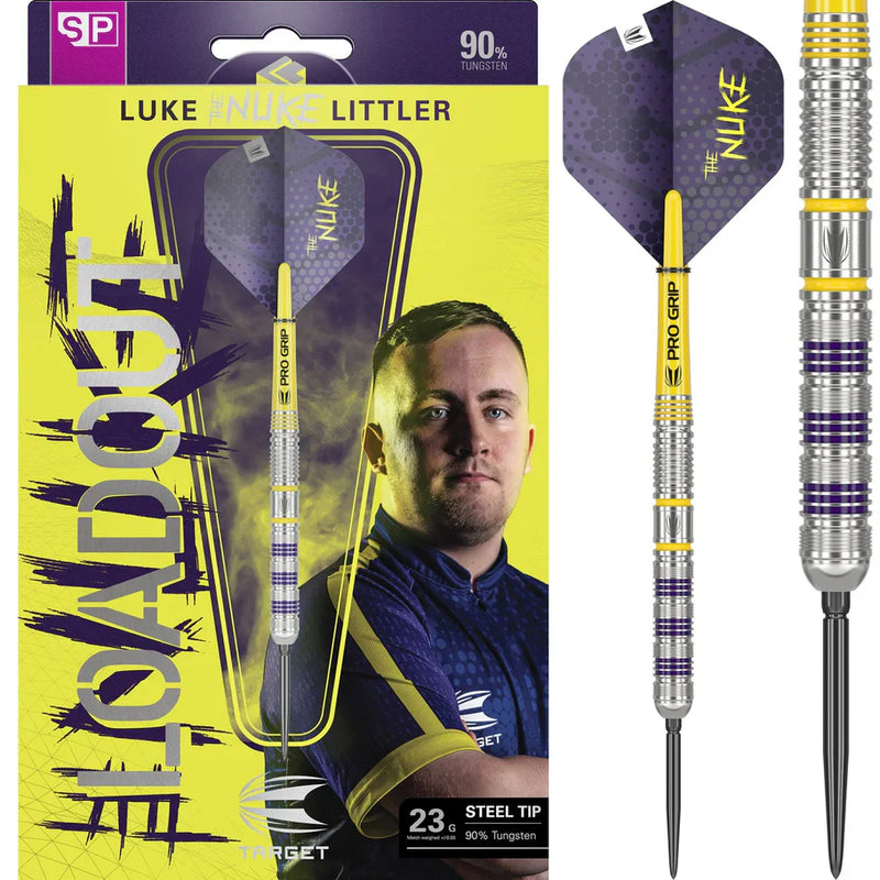 Luke The Nuke Littler Loadout 90% Tungsten Darts collectible from Queensferry Sports