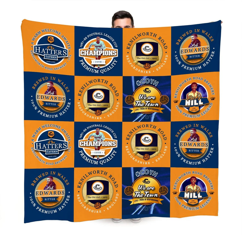 Luton - Football Legends - Fleece collectible from https://britishmade.gifts/