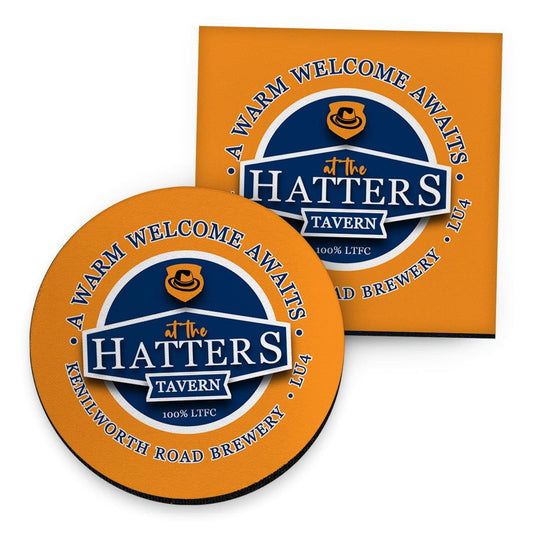Luton Hatters - Football Coaster - Square Or Circle collectible from https://britishmade.gifts/