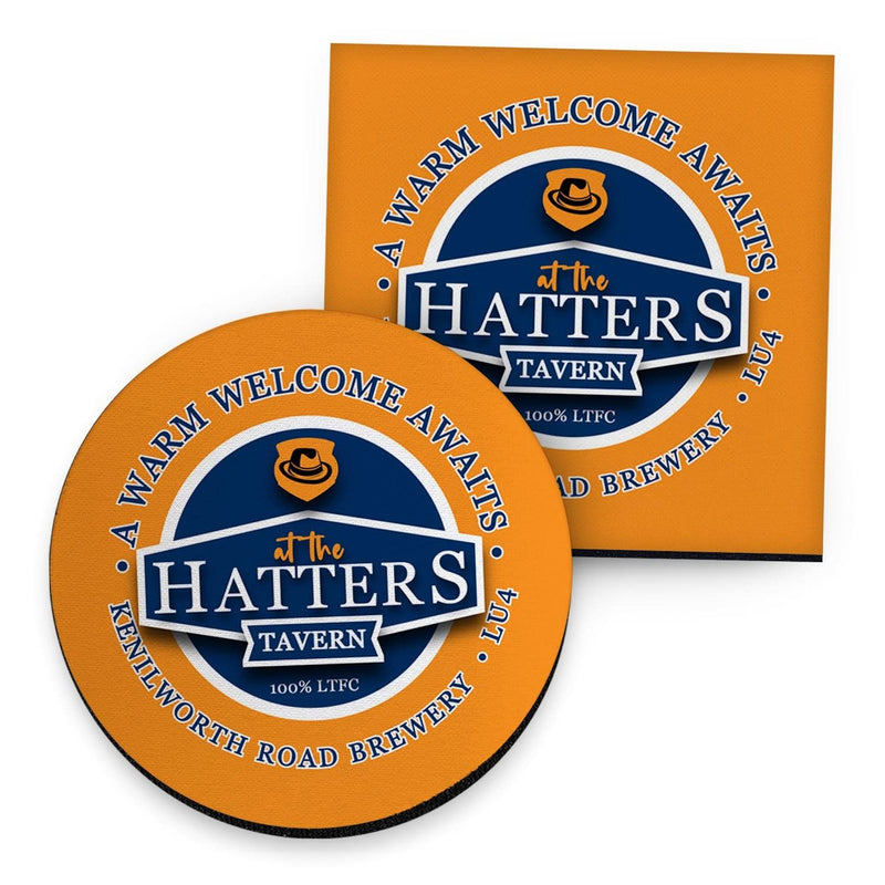 Luton Hatters - Football Coaster - Square Or Circle collectible from https://britishmade.gifts/