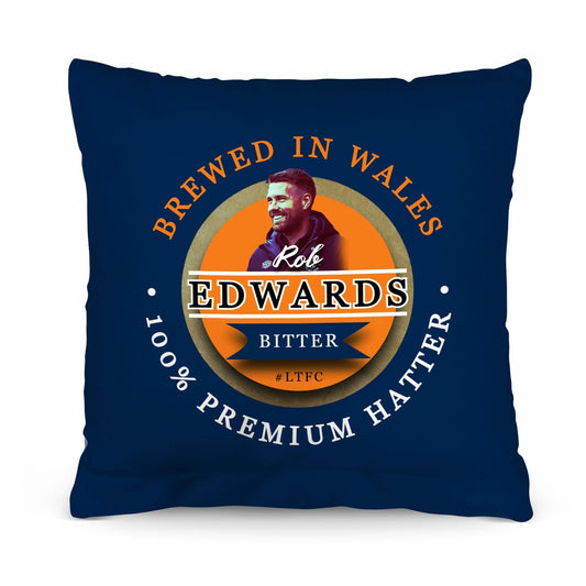 Luton Rob Edwards - Football Legends - Cushion 10 collectible from https://britishmade.gifts/