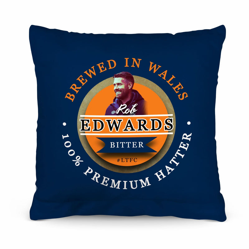 Luton Rob Edwards - Football Legends - Cushion 10 collectible from https://britishmade.gifts/