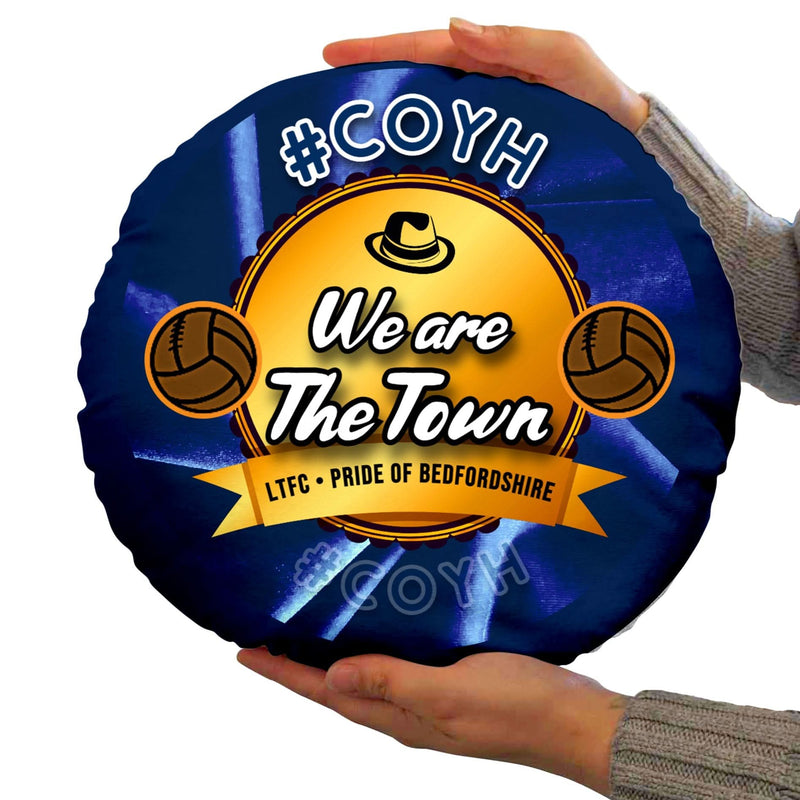 Luton We re the Town - Football Legends - Circle Cushion 14 collectible from https://britishmade.gifts/