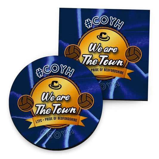 Luton We re the Town - Football Coaster - Square Or Circle collectible from https://britishmade.gifts/