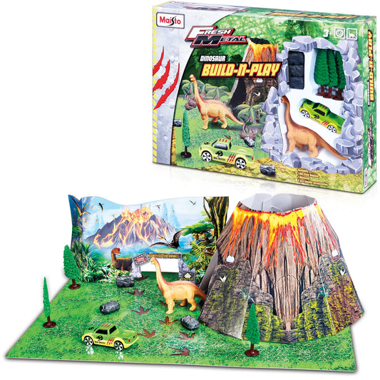 Fresh Metal Dinosaur Build & Play Set