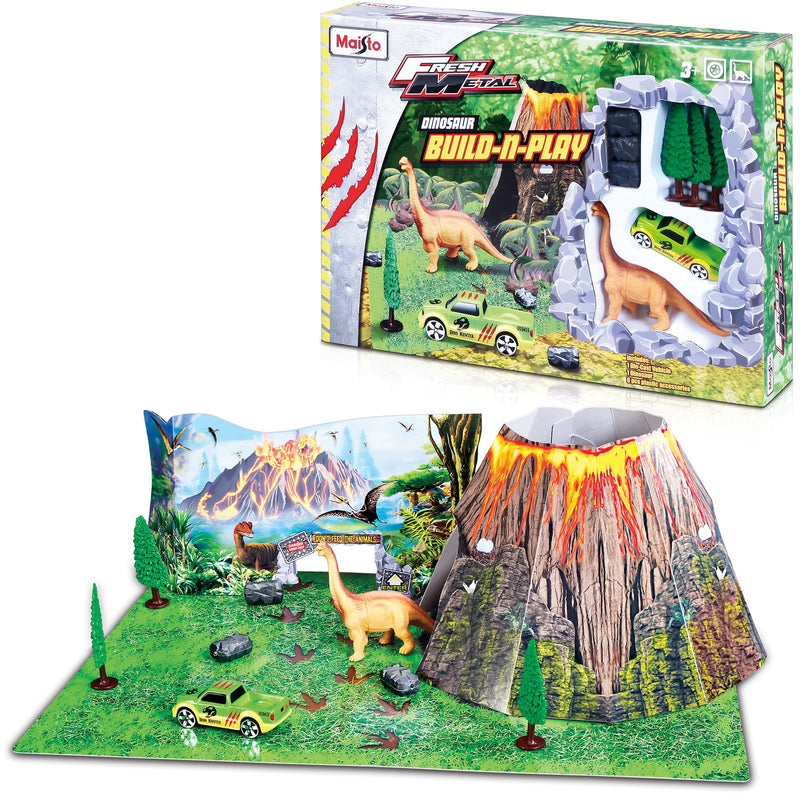 Fresh Metal Dinosaur Build & Play Set
