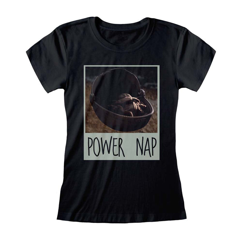 Star Wars The Mandalorian Power Nap Women's T-Shirt collectible from Heroes Inc Dropship
