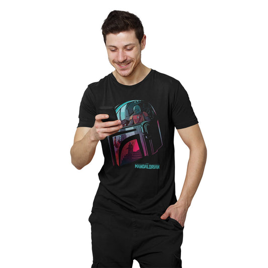 Star Wars The Mandalorian Helmet Reflect T-Shirt