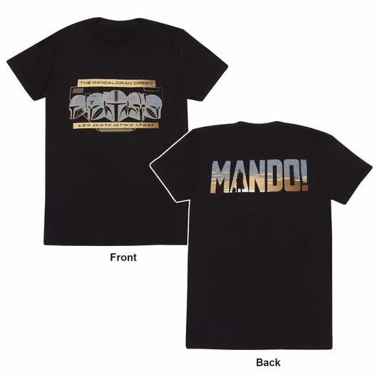Star Wars The Mandalorian Row Of Helmets T-Shirt collectible from Heroes Inc Dropship
