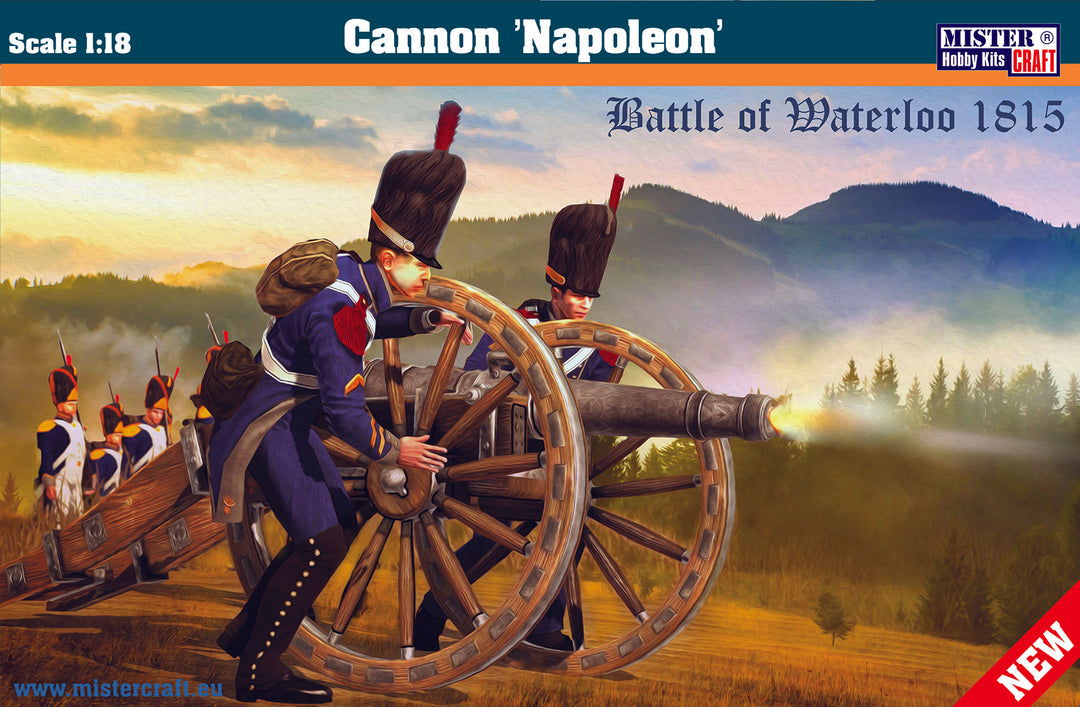 MisterCraft 1:18 Scale Napoleonic Cannon Kit