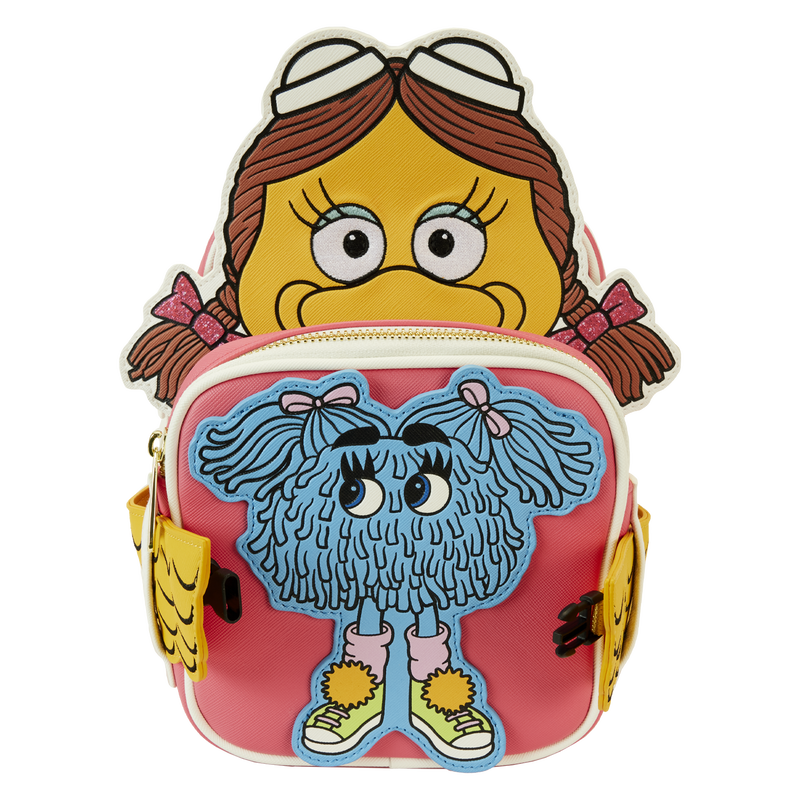 Loungefly McDonald's Birdie the Early Bird Crossbuddies Crossbody Bag with Fry Kids Coin Bag