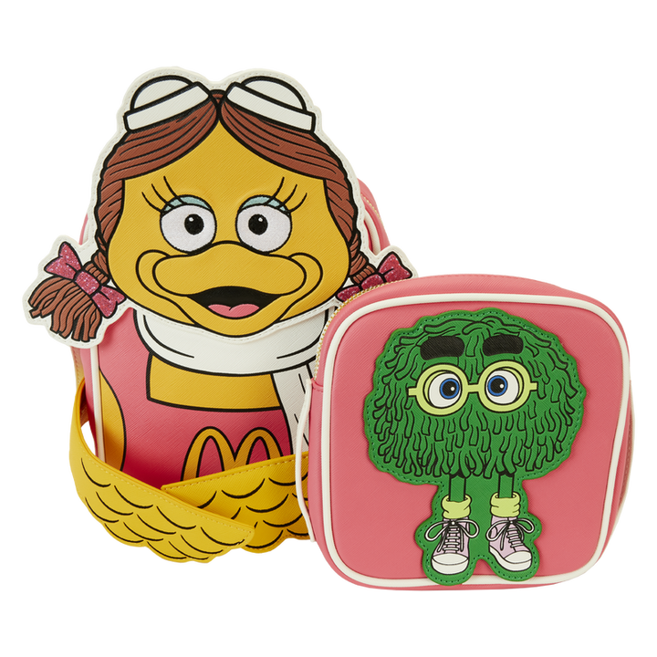 Loungefly McDonald's Birdie the Early Bird Crossbuddies Crossbody Bag with Fry Kids Coin Bag