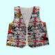 St George All over Pattern - Novelty Costume Fancy Dress Waistcoat ( 4 sizes available )