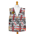 St George All over Pattern - Novelty Costume Fancy Dress Waistcoat ( 4 sizes available ), side angle