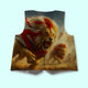 Lions with England flags - Novelty Costume Fancy Dress Waistcoat ( 4 sizes available )