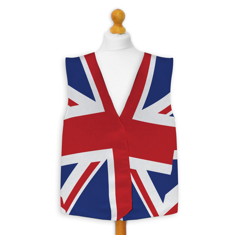 British Bulldog - Novelty Costume Fancy Dress Waistcoat ( 4 sizes available ), side angle