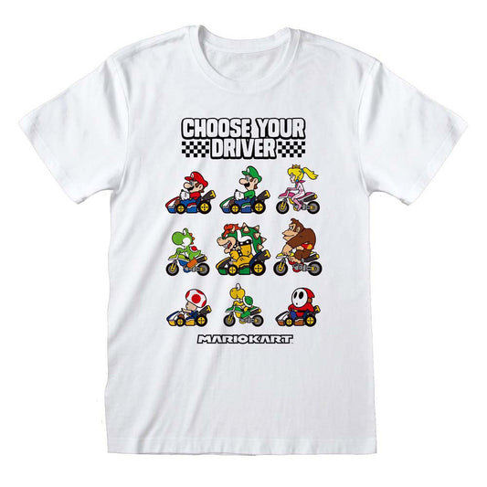 Nintendo Choose Your Driver Super Mario Kart T-Shirts collectible from Heroes Inc Dropship