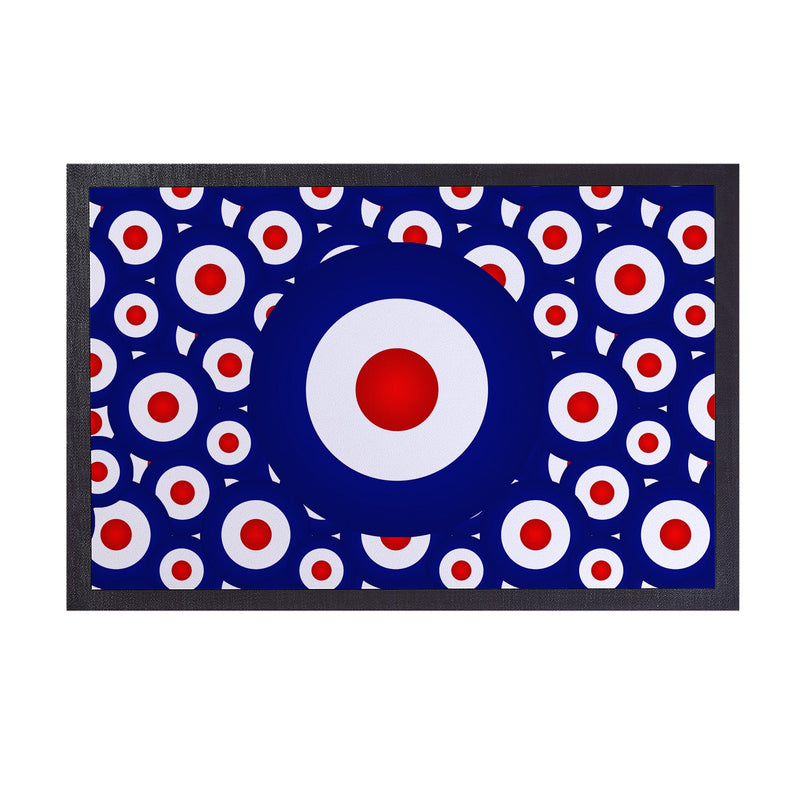 MOD Target Blue - Door Mat - 60cm x 40cm collectible from https://britishmade.gifts/
