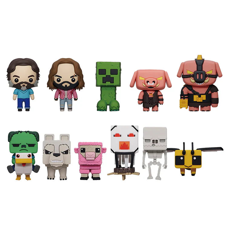 Minecraft Movie 3D Collectable Keychains, alternate view