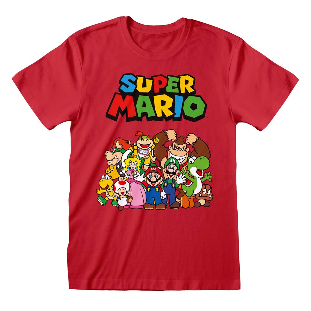 Nintendo Super Mario Main Character Group T-Shirt