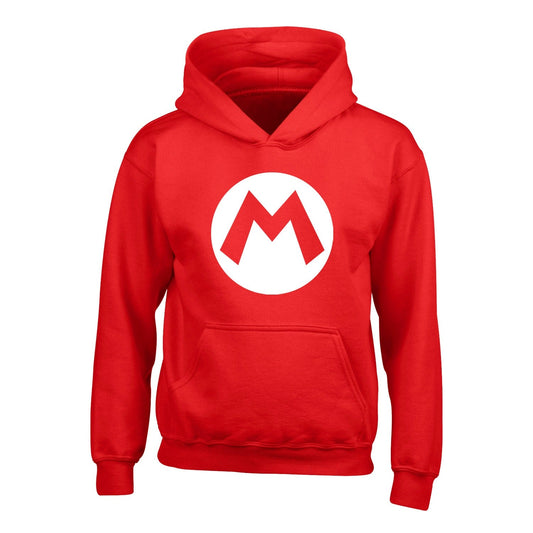 Nintendo Super Mario Mario Badge Kids Hoodie collectible from Heroes Inc Dropship