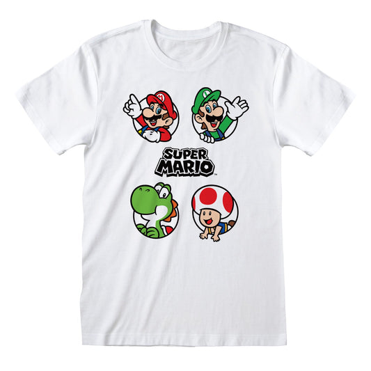 Nintendo Super Mario Circles T-Shirt collectible from Heroes Inc Dropship