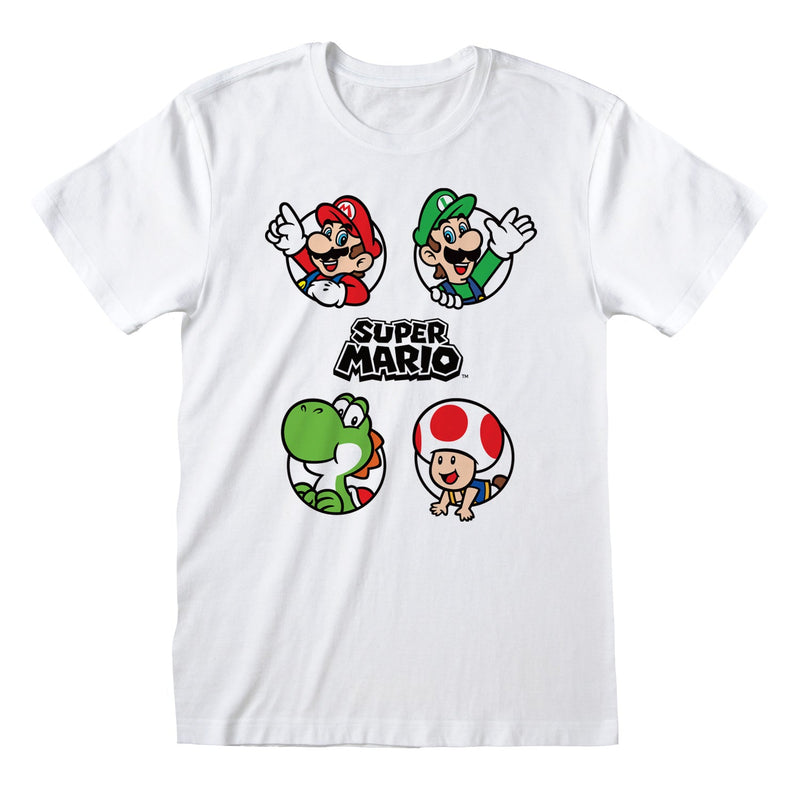 Nintendo Super Mario Circles T-Shirt collectible from Heroes Inc Dropship