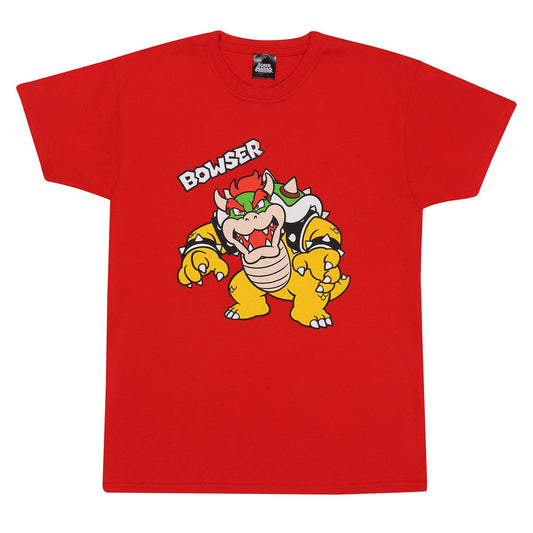 Nintendo Super Mario Bowser Red Kids T-Shirt collectible from Heroes Inc Dropship