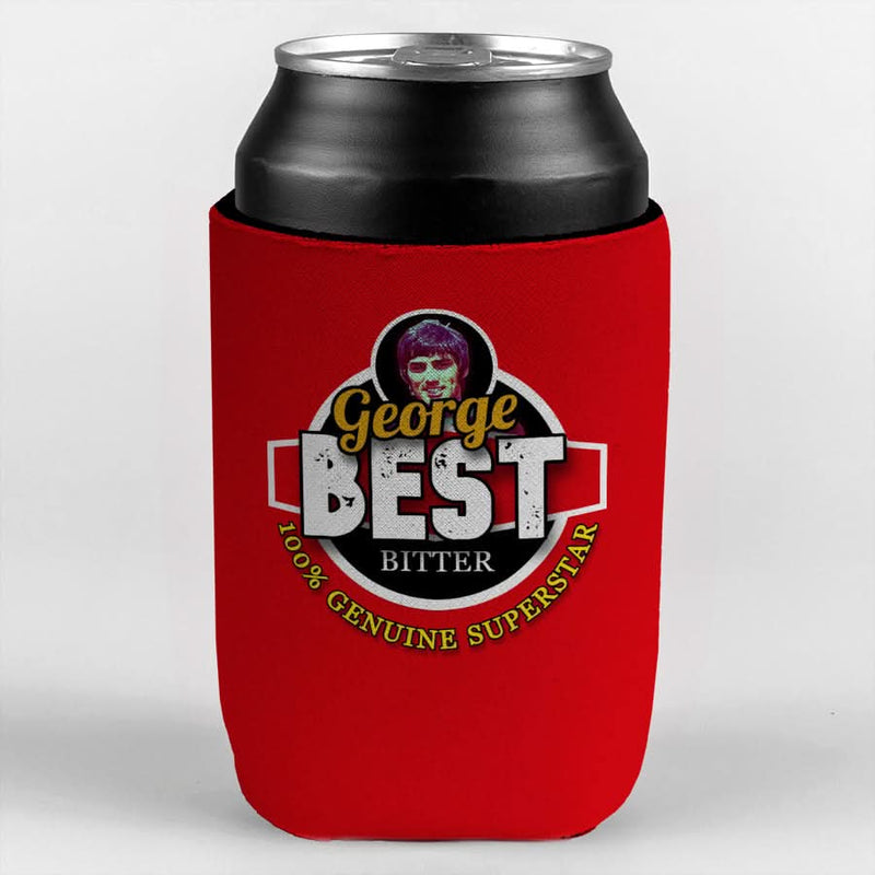 Manchester Red Best - Football Legends - Can Cooler collectible from https://britishmade.gifts/